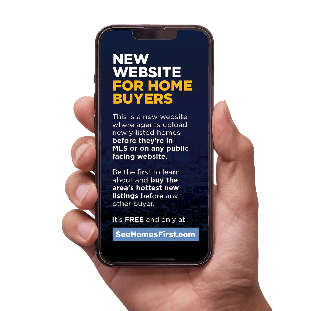 Phone showing SeeHomesFirst