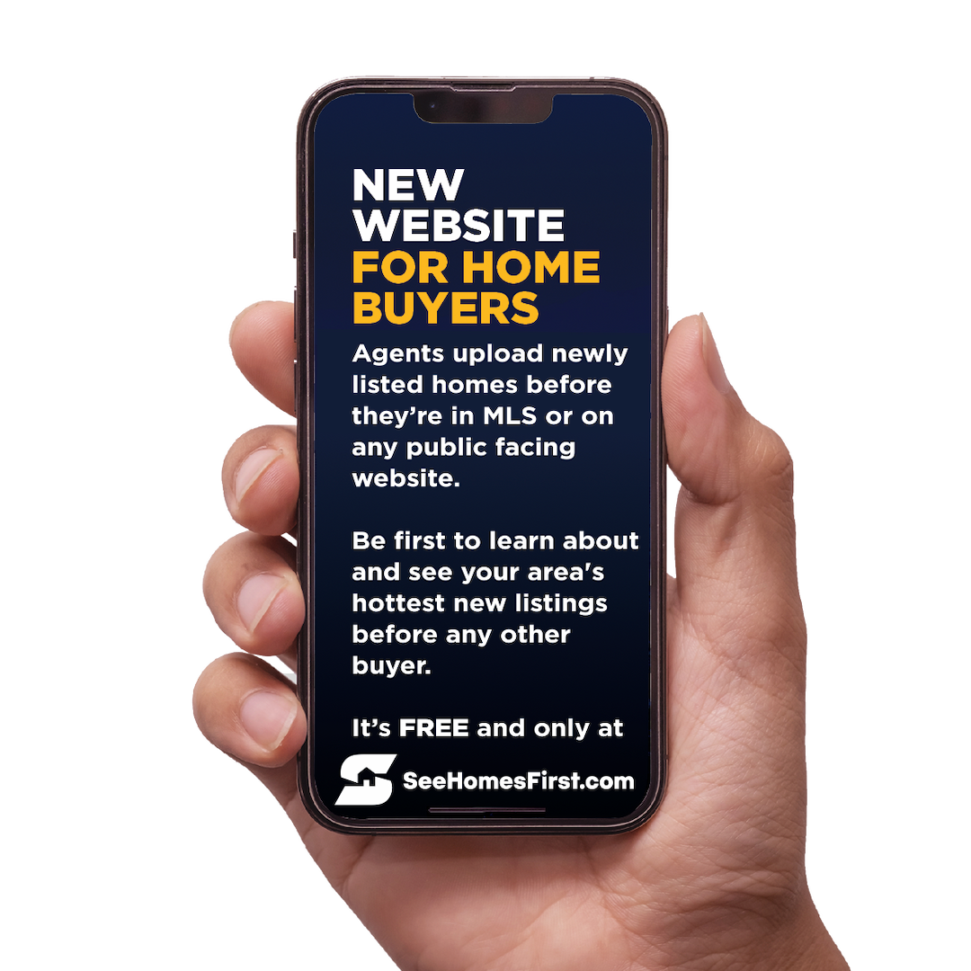 Phone showing SeeHomesFirst